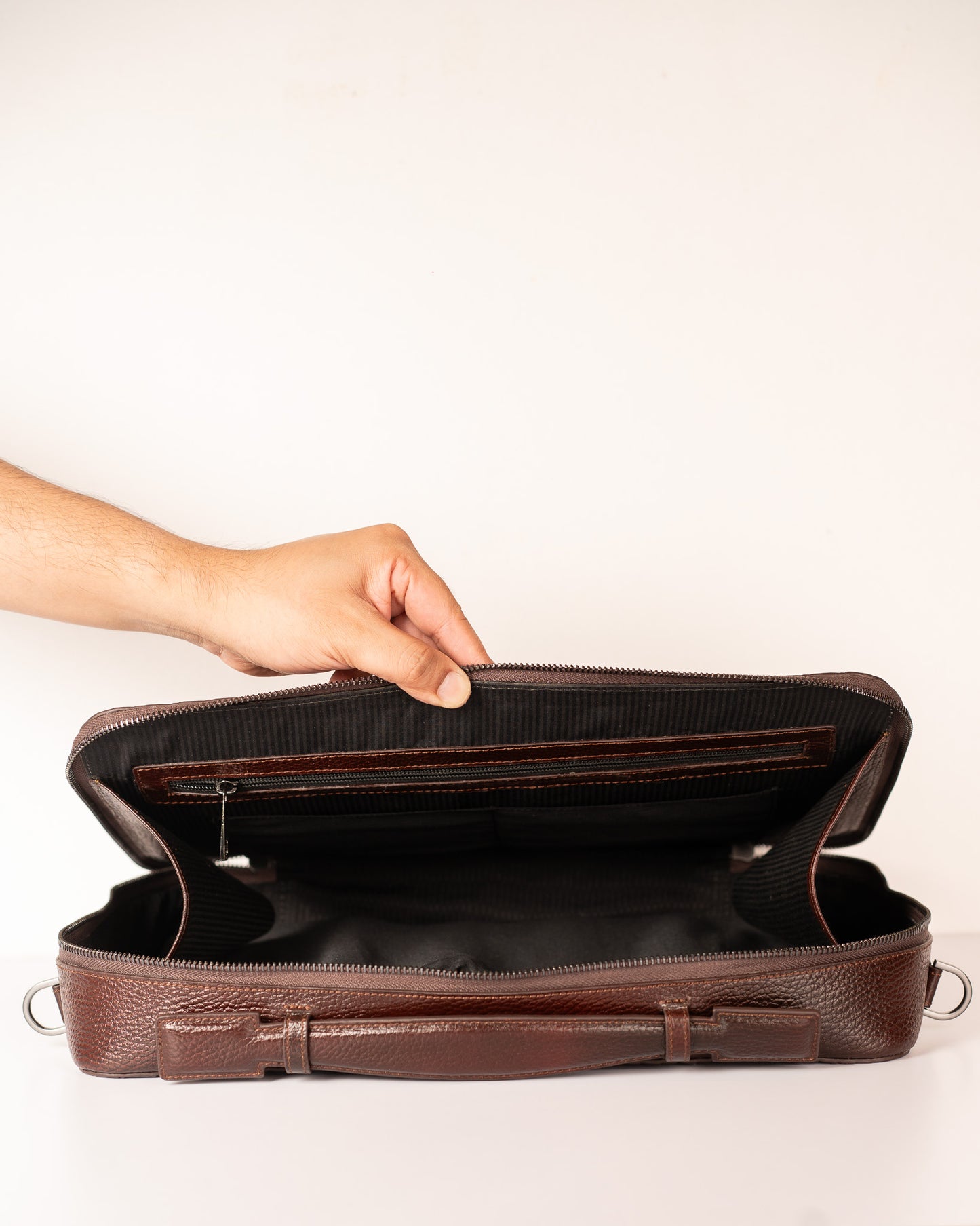 The Dutchcase – Executive Braided Leather Briefcase Bag ( oxred )