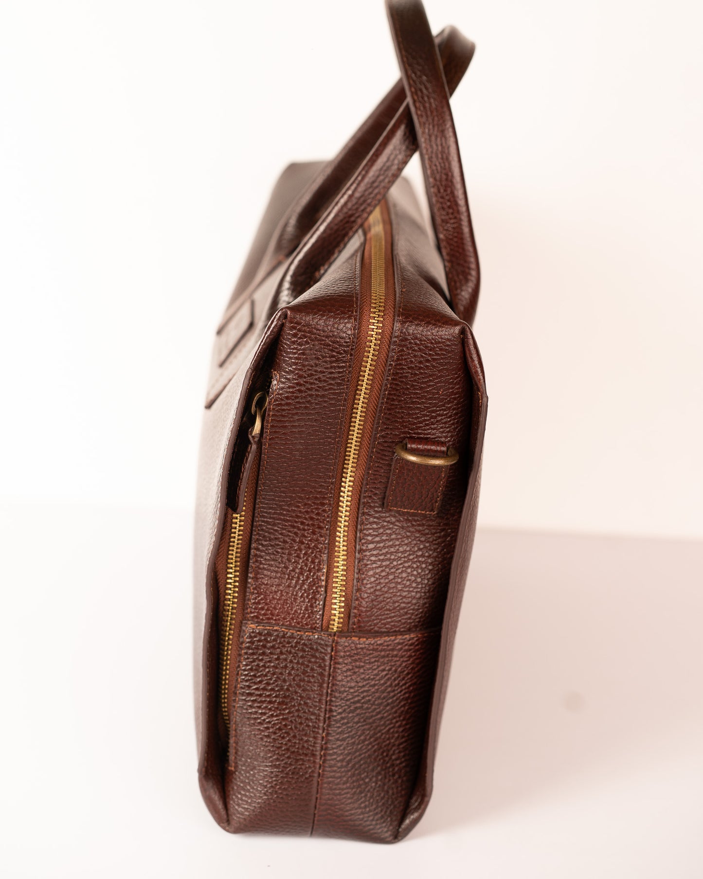 The Flint - Leather Executive Bag with Laptop Compartment ( Burgundy )