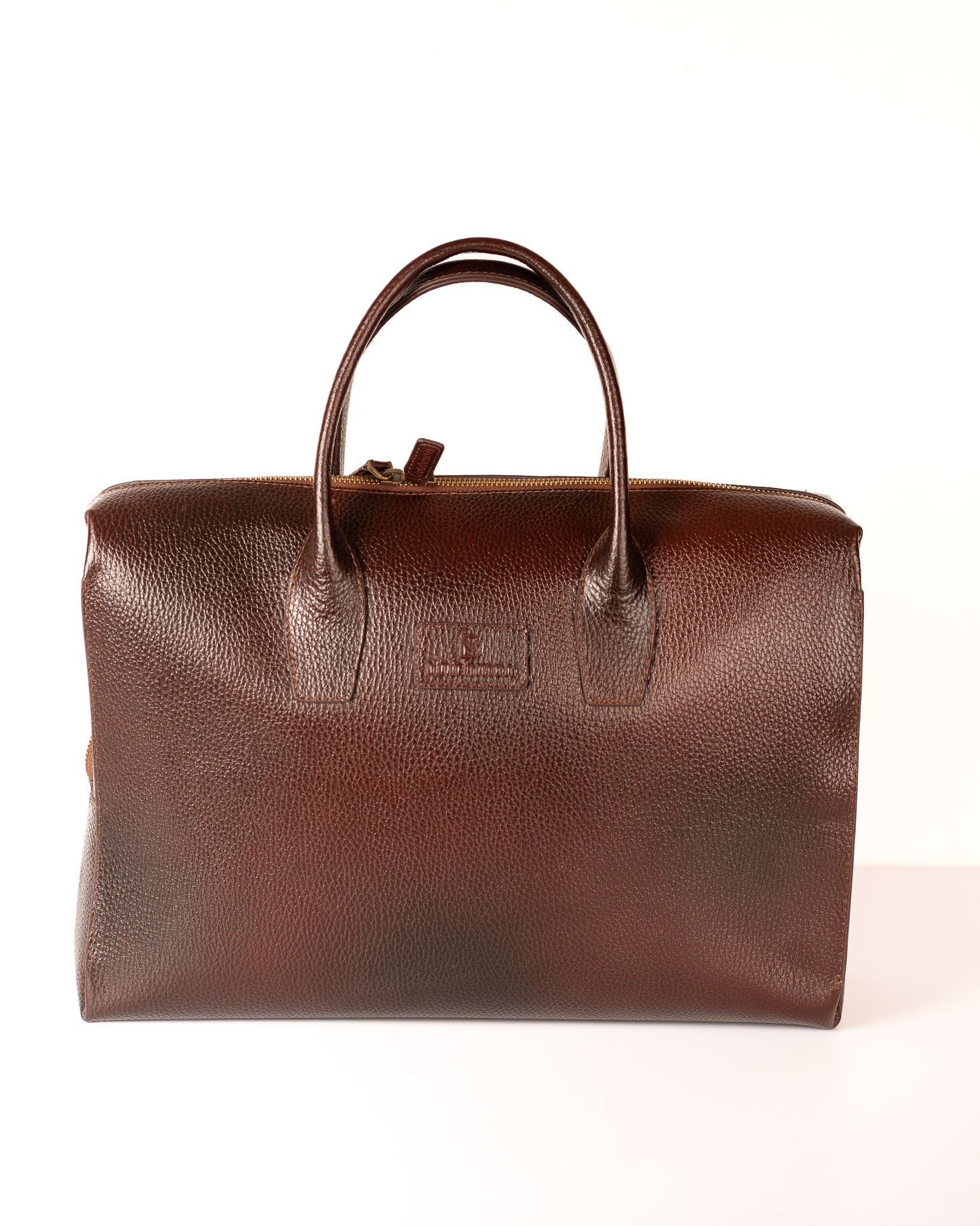 The Flint - Leather Executive Bag with Laptop Compartment ( Burgundy )