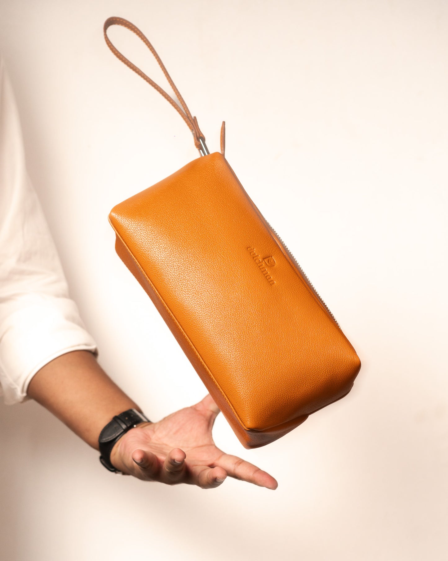 The Hatch – Double Compartment Orange Travel  Pouch